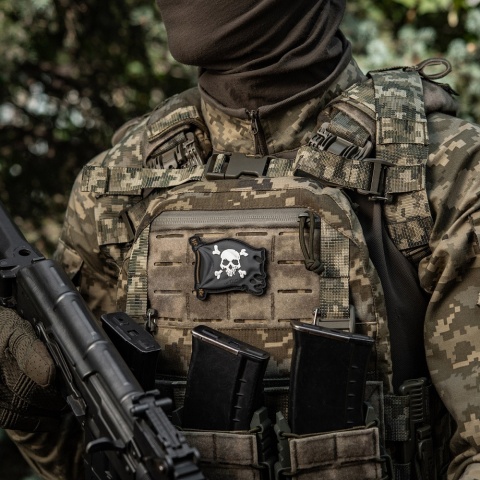 M-TAC Naszywka na rzep Jolly Roger PVC Black