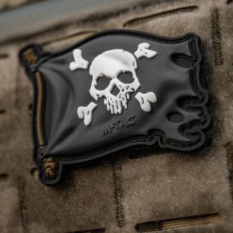 M-TAC Naszywka na rzep Jolly Roger PVC Black
