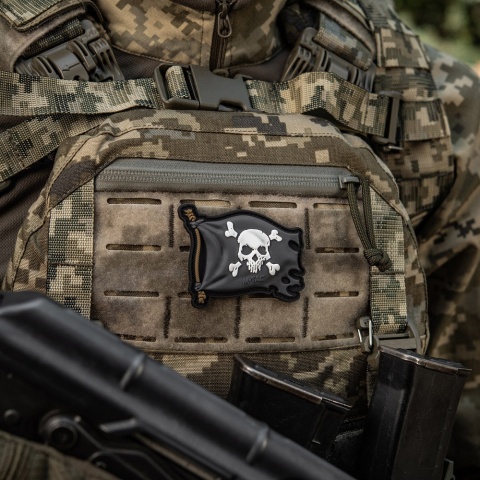 M-TAC Naszywka na rzep Jolly Roger PVC Black