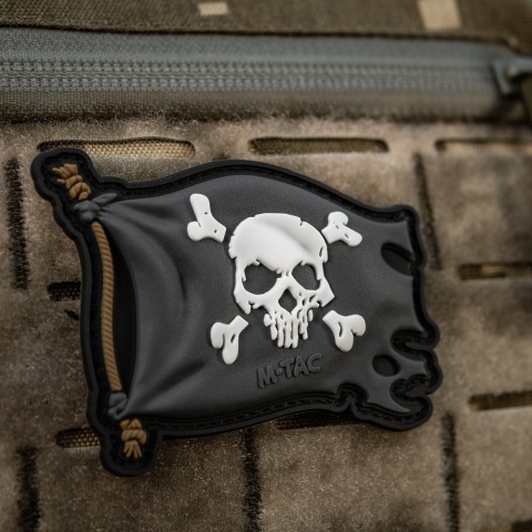 M-TAC Naszywka na rzep Jolly Roger PVC Black