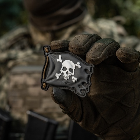 M-TAC Naszywka na rzep Jolly Roger PVC Black
