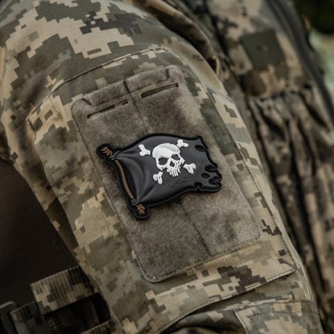 M-TAC Naszywka na rzep Jolly Roger PVC Black