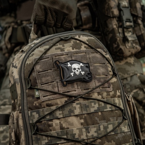M-TAC Naszywka na rzep Jolly Roger PVC Black