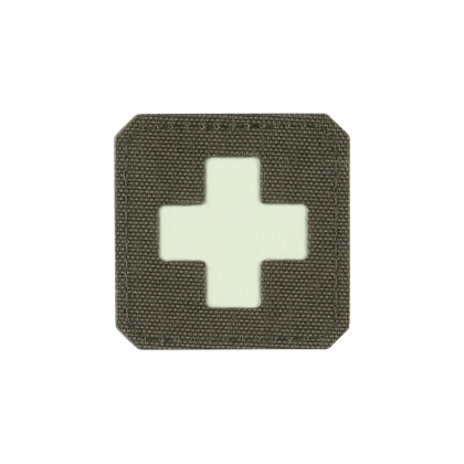 M-TAC Naszywka na rzep Medic Cross Laser Cut Ranger Green GID