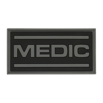 M-TAC Naszywka na rzep Medic PVC Black Grey