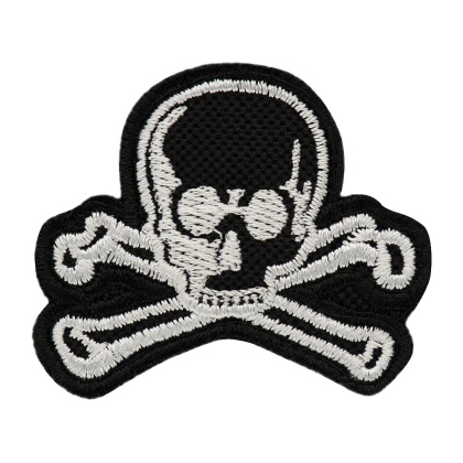 M-TAC Naszywka na rzep Old Skull Black