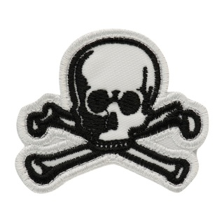 M-TAC Naszywka na rzep Old Skull White