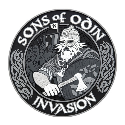 M-TAC Naszywka na rzep Sons of Odin 3D PVC Black/Grey
