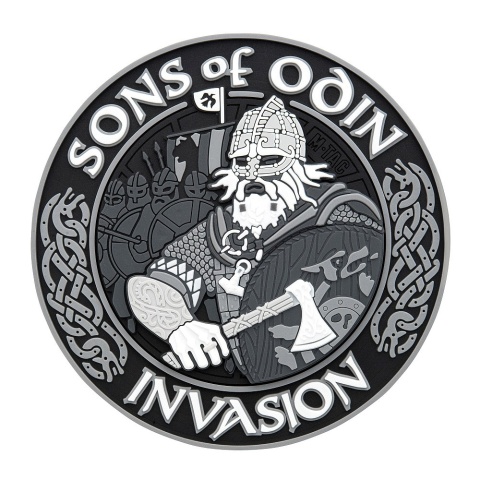 M-TAC Naszywka na rzep Sons of Odin 3D PVC Black/Grey