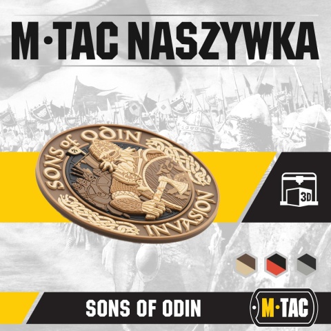 M-TAC Naszywka na rzep Sons of Odin 3D PVC Coyote
