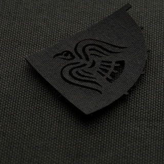 M-TAC Naszywka na rzep Sztandar Wrona Laser Cut Black