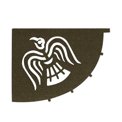 M-TAC Naszywka na rzep Sztandar Wrona Laser Cut Ranger Green