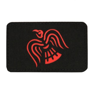 M-TAC Naszywka na rzep Sztandar Wrona Laser Cut Black/Red
