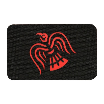 M-TAC Naszywka na rzep Sztandar Wrona Laser Cut Black/Red