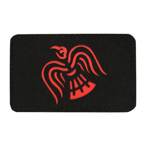 M-TAC Naszywka na rzep Sztandar Wrona Laser Cut Black/Red