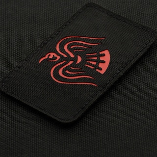 M-TAC Naszywka na rzep Sztandar Wrona Laser Cut Black/Red