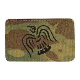 M-TAC Naszywka na rzep Sztandar Wrona Laser Cut MultiCam® Black