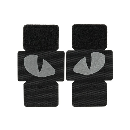 M-TAC Naszywka na rzep Tiger Eyes Laser Cut PAIR Reflective Black