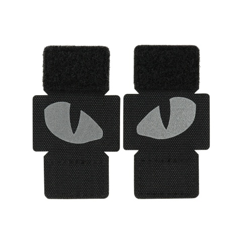 M-TAC Naszywka na rzep Tiger Eyes Laser Cut PAIR Reflective Black