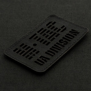 M-TAC Naszywka na rzep UA Division Cięta Laser Cut Black