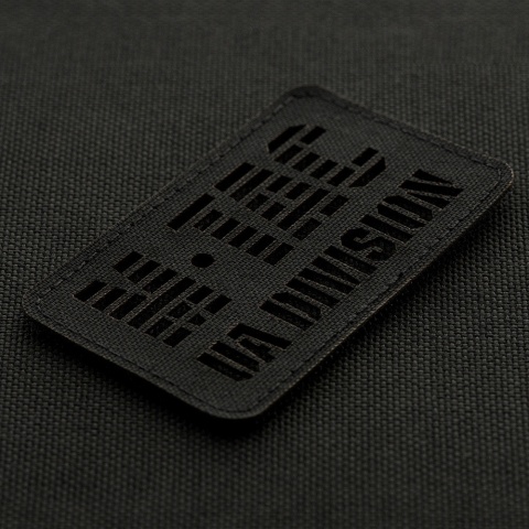 M-TAC Naszywka na rzep UA Division Cięta Laser Cut Black