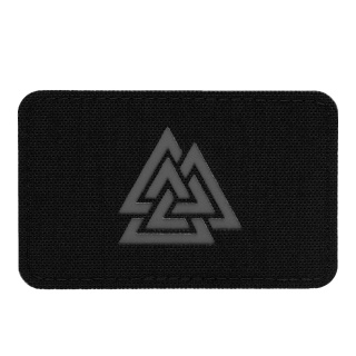 M-TAC Naszywka na rzep Valknut Pozioma Laser Cut Black Grey