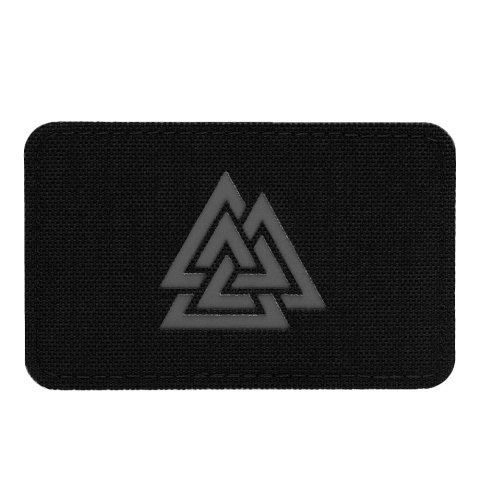 M-TAC Naszywka na rzep Valknut Pozioma Laser Cut Black Grey