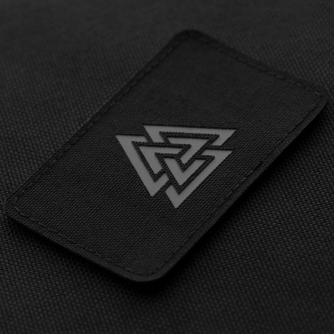 M-TAC Naszywka na rzep Valknut Pozioma Laser Cut Black Grey