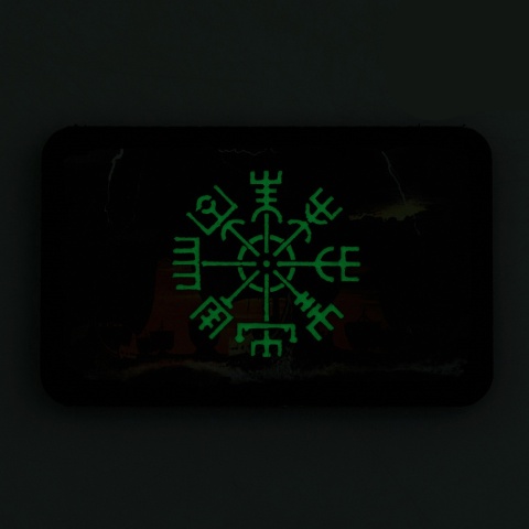 M-TAC Naszywka na rzep Vegvisir Drakkar 80x50 mm Black GID