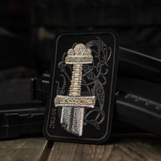 M-TAC Naszywka na rzep Viking Sword Haftowanie Black