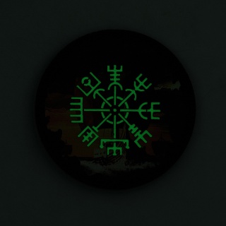 M-TAC Naszywka na rzep Vegvisir Drakkar 80 mm Black GID