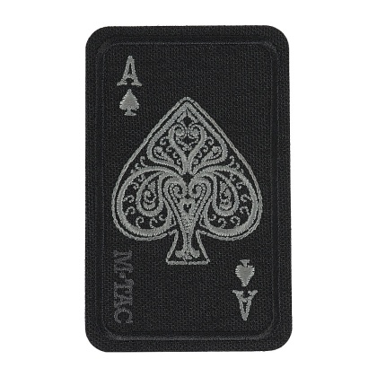 M-TAC Naszywka na rzep Ace Of Spades Haftowana Black