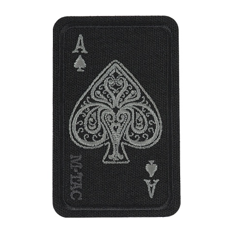 M-TAC Naszywka na rzep Ace Of Spades Haftowana Black