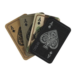 M-TAC Naszywka na rzep Ace Of Spades Haftowana Black