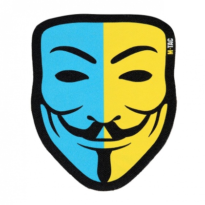 M-TAC Naszywka na rzep Anonymous Black Yellow/Blue