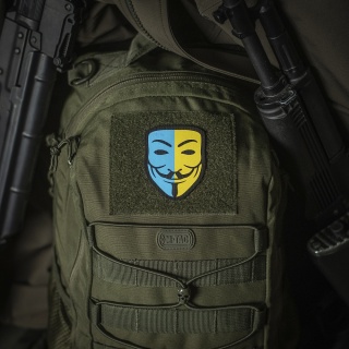 M-TAC Naszywka na rzep Anonymous Black Yellow/Blue