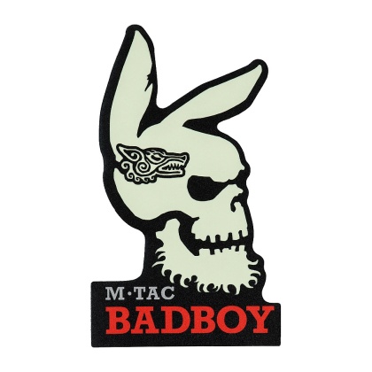 M-TAC Naszywka na rzep Bad Boy Tattoo Black GID