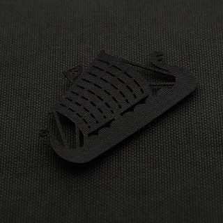 M-TAC Naszywka na rzep Drakkar Laser Cut Black