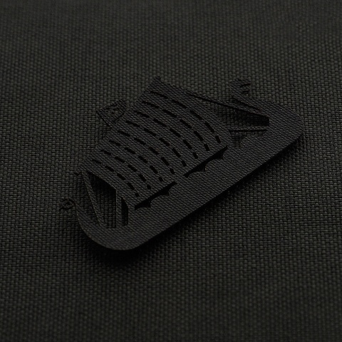 M-TAC Naszywka na rzep Drakkar Laser Cut Black