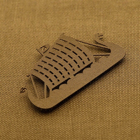 M-TAC Naszywka na rzep Drakkar Laser Cut Coyote