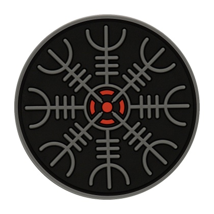 M-TAC Naszywka na rzep Hełm Grozy PVC Black Grey