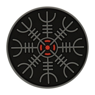 M-TAC Naszywka na rzep Hełm Grozy PVC Black Grey