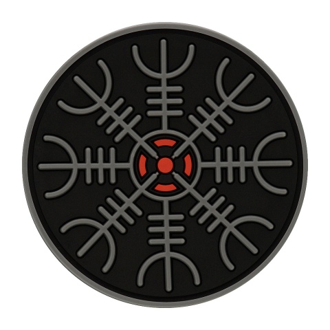 M-TAC Naszywka na rzep Hełm Grozy PVC Black Grey