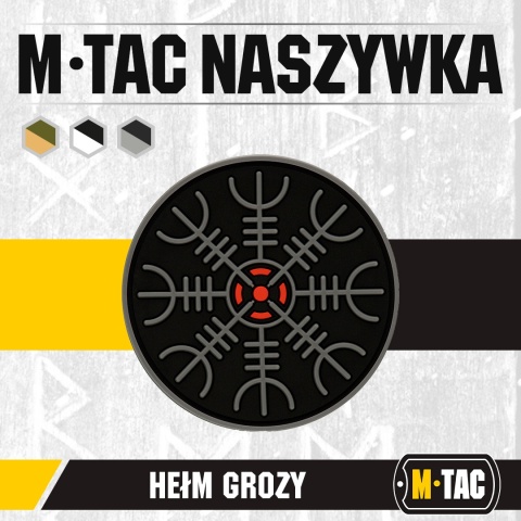 M-TAC Naszywka na rzep Hełm Grozy PVC Black Grey