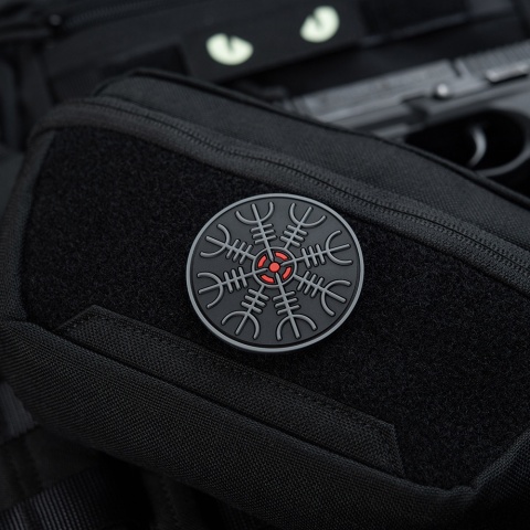 M-TAC Naszywka na rzep Hełm Grozy PVC Black Grey