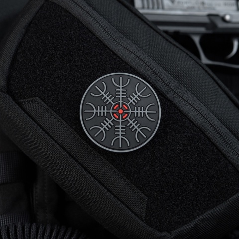 M-TAC Naszywka na rzep Hełm Grozy PVC Black Grey