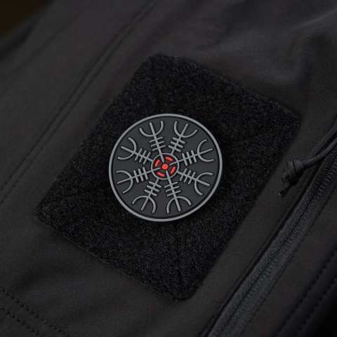M-TAC Naszywka na rzep Hełm Grozy PVC Black Grey