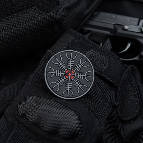 M-TAC Naszywka na rzep Hełm Grozy PVC Black Grey
