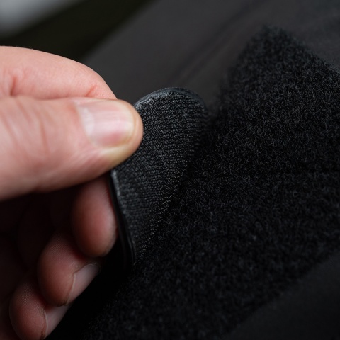 M-TAC Naszywka na rzep Hełm Grozy PVC Black Grey