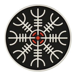 M-TAC Naszywka na rzep Hełm Grozy PVC Black White